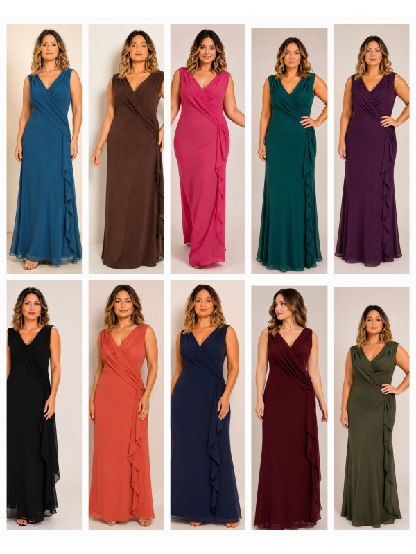 VESTIDO LONGO  DRAPEADO LATERAL  CÓDIGO 0004.24 
