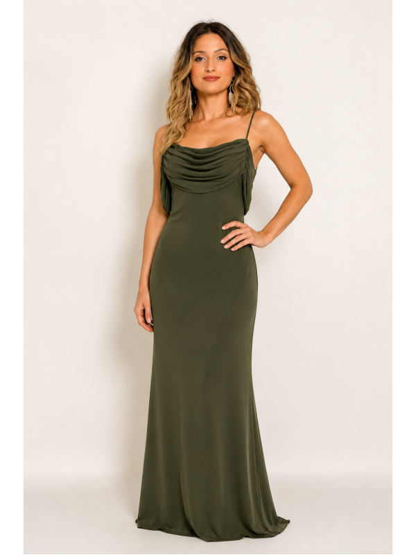 Vestido  Longo costas cascata cod  16.23 