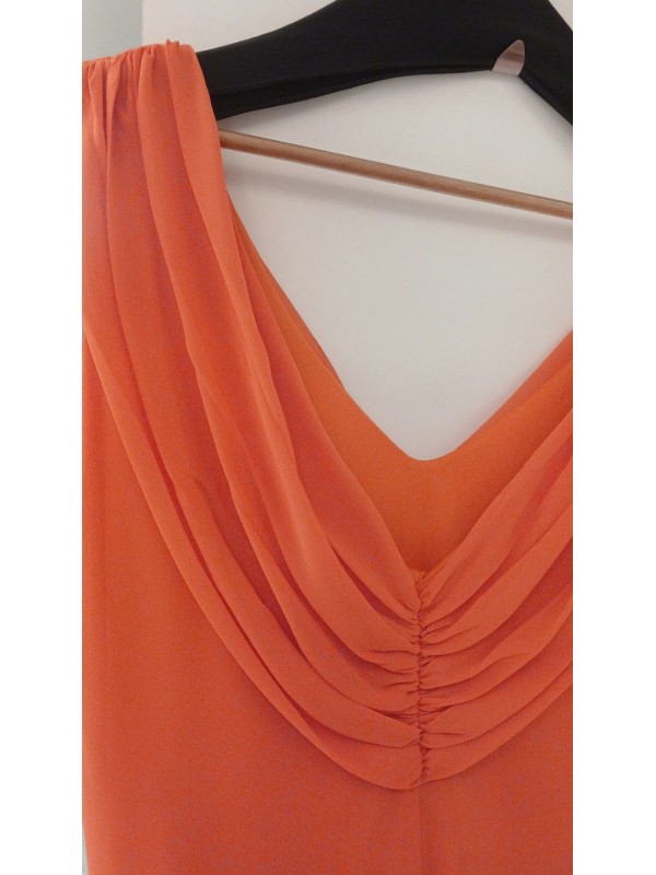 VESTIDO LONGO  DRAPEADO LATERAL  CÓDIGO 0004.24 