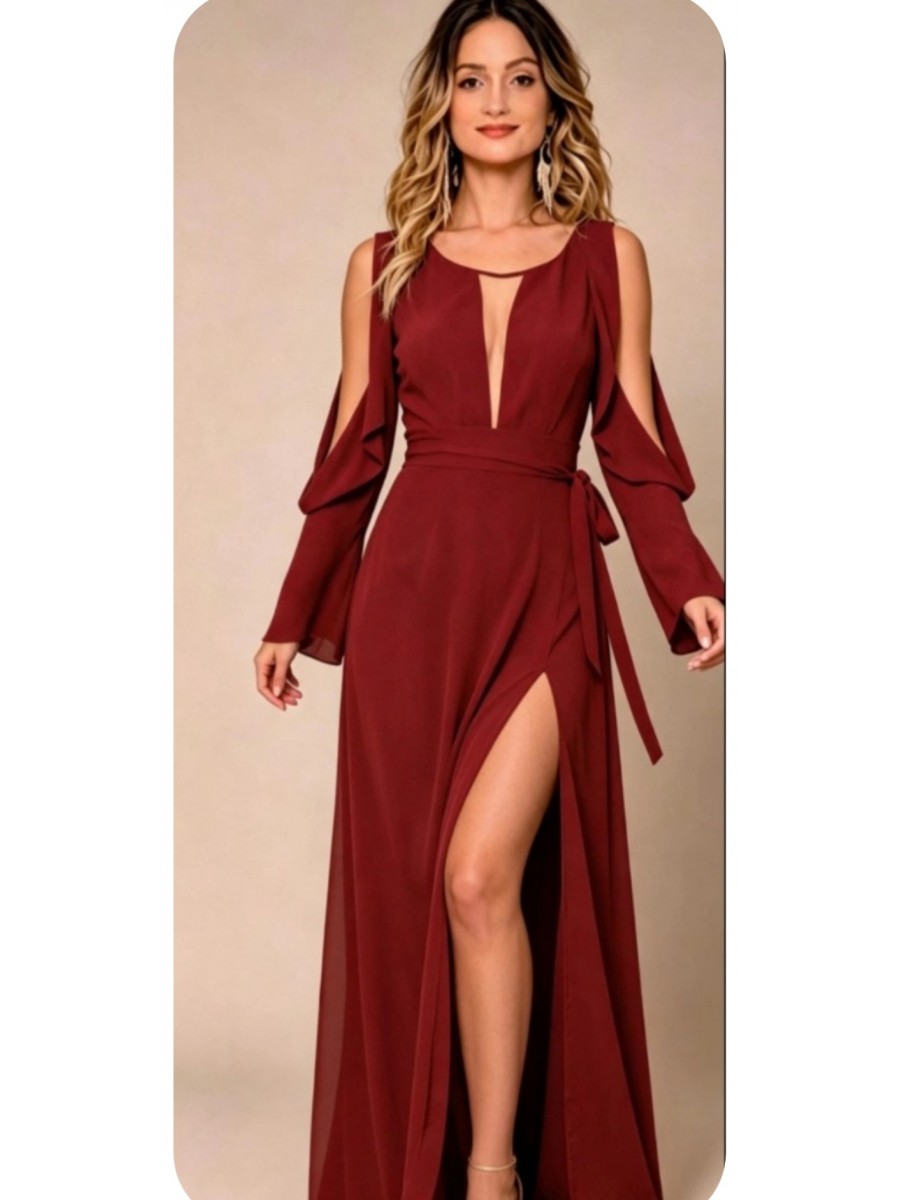 VESTIDO LONGO TULE BUSTO  CÓDIGO 00010