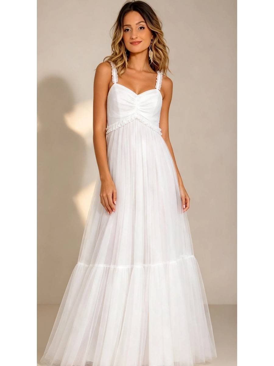 VESTIDO LONGO TULE COD 00059