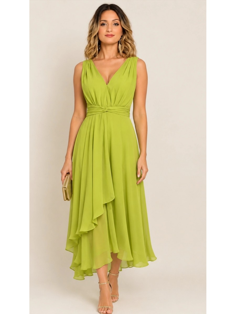 VESTIDO LONGUETE SOBRESSAIA CÓDIGO  0009.23 
