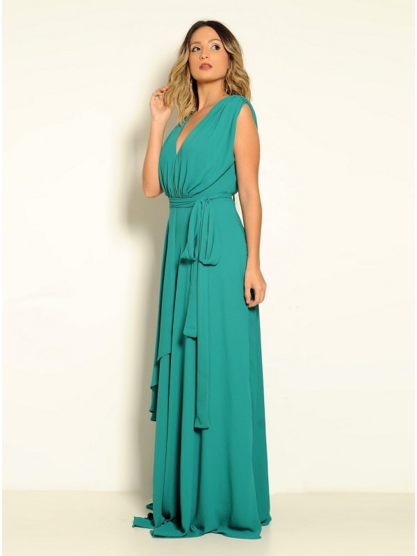 VESTIDO LONGO ESVOAÇANTE CÓDIGO 07