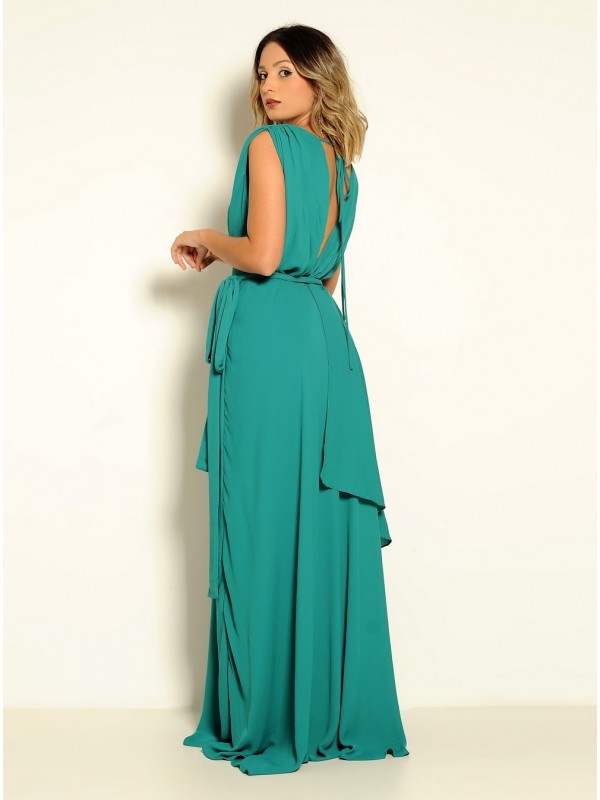 VESTIDO LONGO ESVOAÇANTE CÓDIGO 07