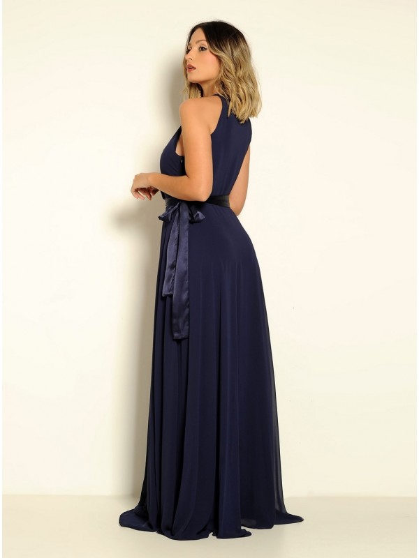 VESTIDO LONGO MODELO FLUIDO CÓDIGO 19/17