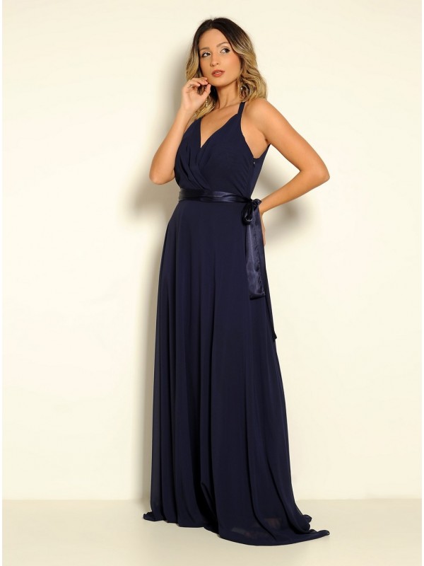 VESTIDO LONGO MODELO FLUIDO CÓDIGO 19/17