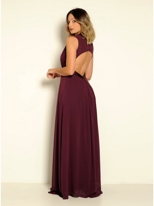 VESTIDO LONGO MODELO ESVOAÇANTE  CÓDIGO 09/14