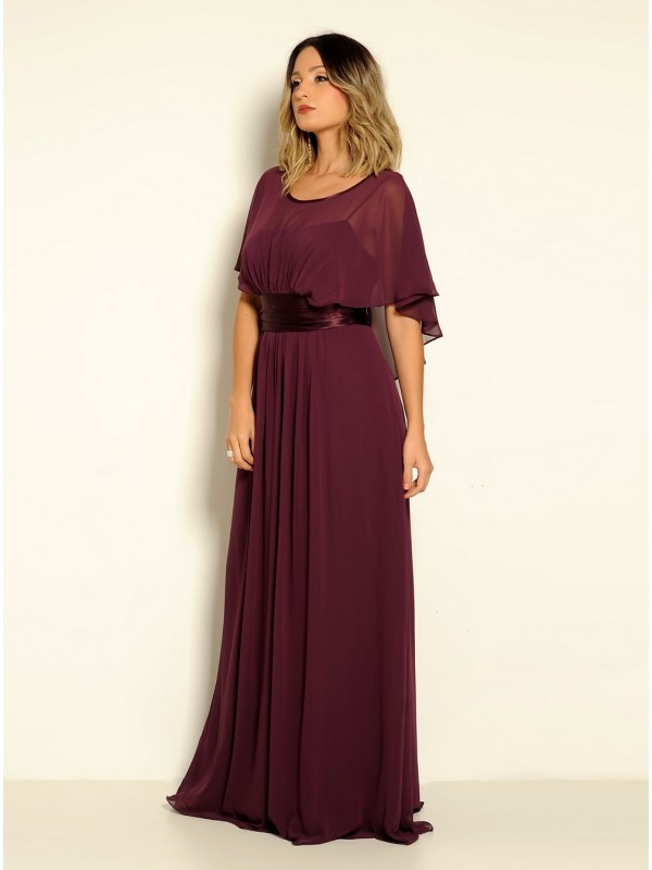 VESTIDO LONGO ESVOAÇANTE CÓDIGO 058