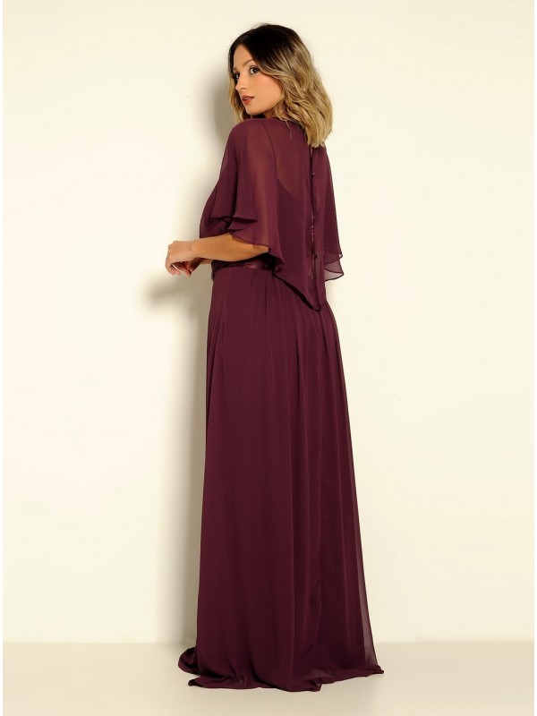 VESTIDO LONGO ESVOAÇANTE CÓDIGO 058