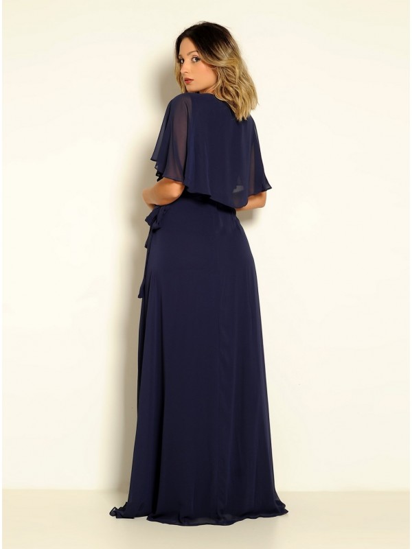 VESTIDO LONGO MODELO ESVOAÇANTE CÓDIGO 26/17