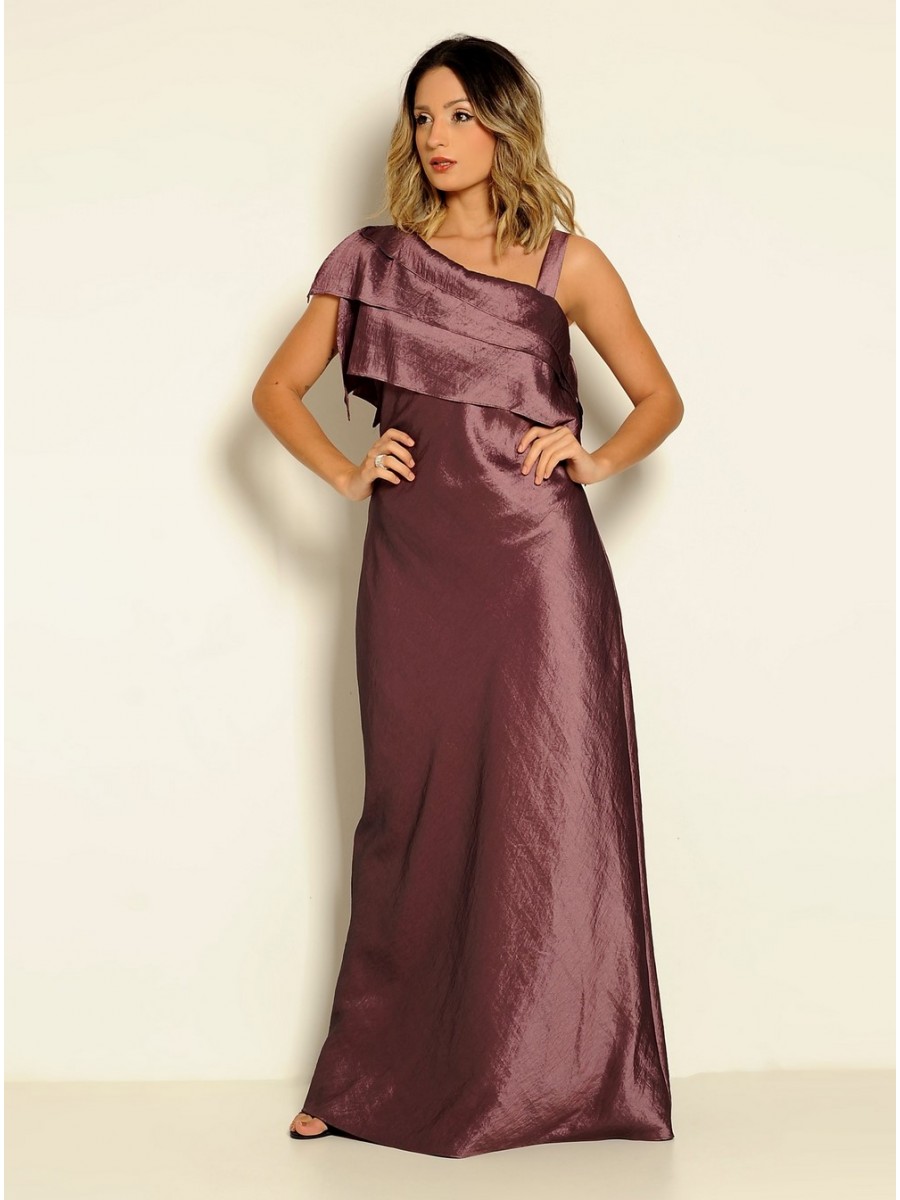 VESTIDO LONGO MODELO CLÁSSICO CÓDIGO 048