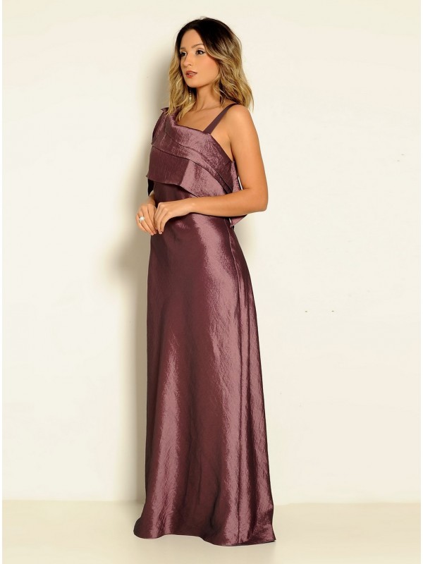 VESTIDO LONGO MODELO CLÁSSICO CÓDIGO 048