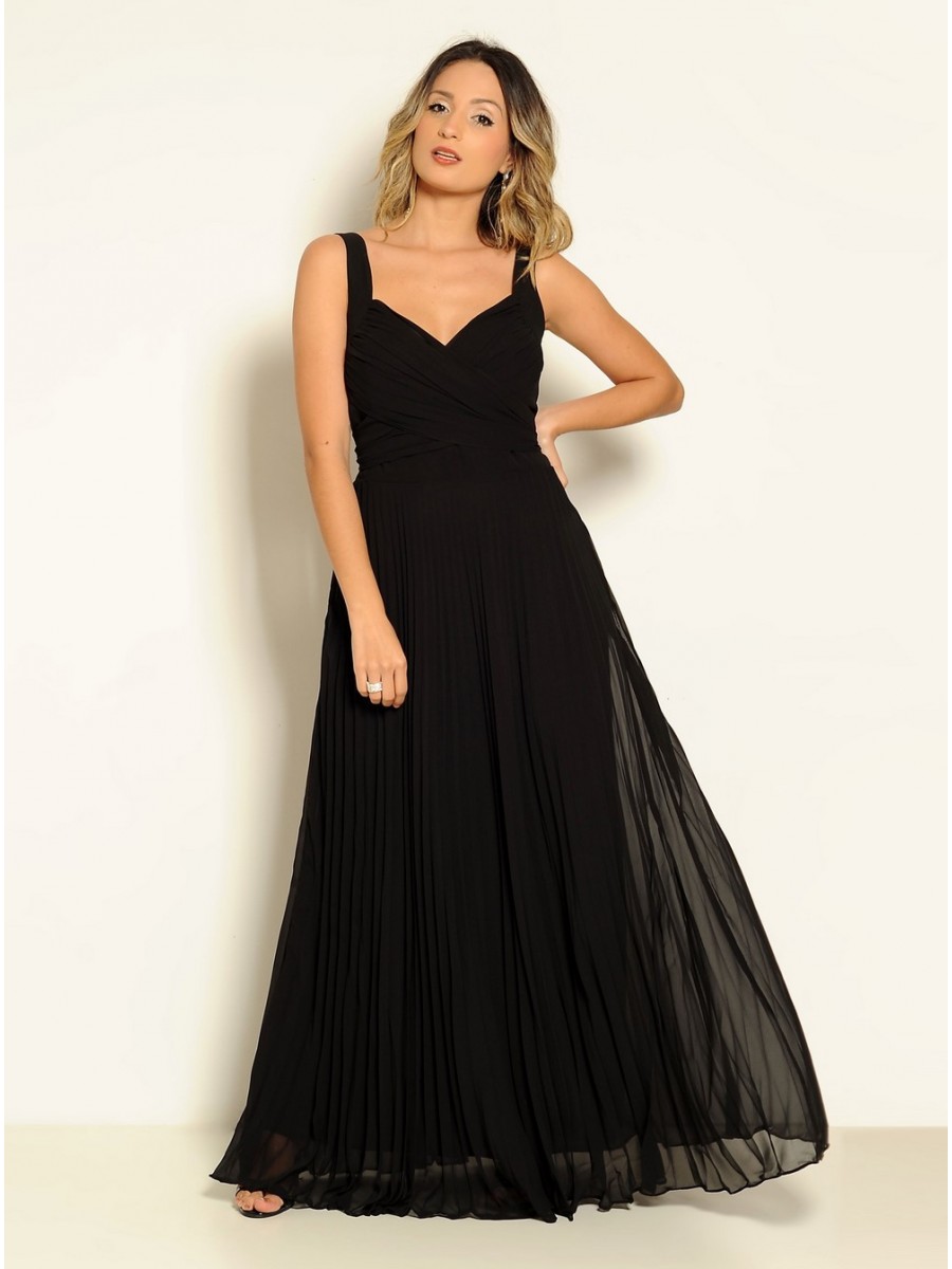 VESTIDO LONGO ESVOAÇANTE CÓDIGO 21/17