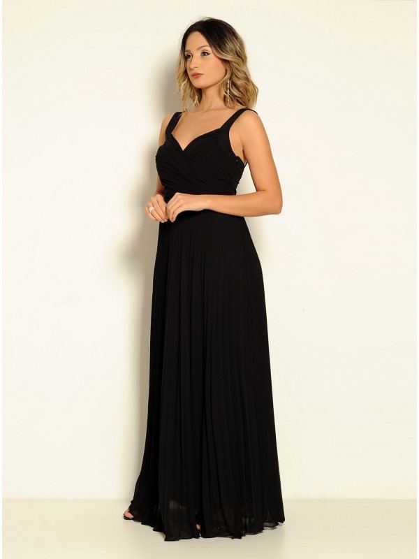 VESTIDO LONGO ESVOAÇANTE CÓDIGO 21/17