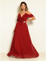 VESTIDO LONGO ESVOAÇANTE CÓDIGO 23/17