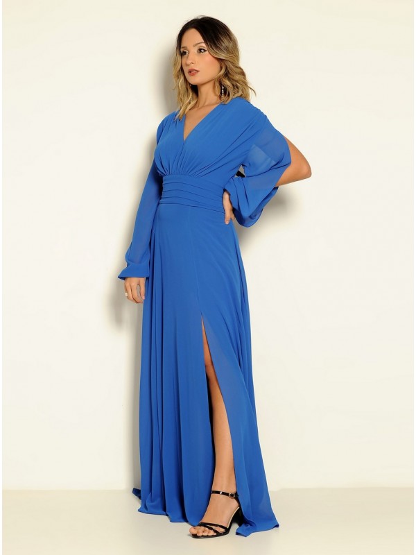 VESTIDO LONGO ESVOAÇANTE CÓDIGO 011