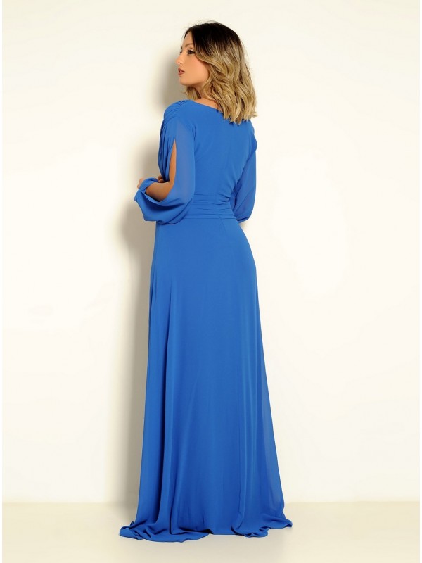 VESTIDO LONGO ESVOAÇANTE CÓDIGO 011