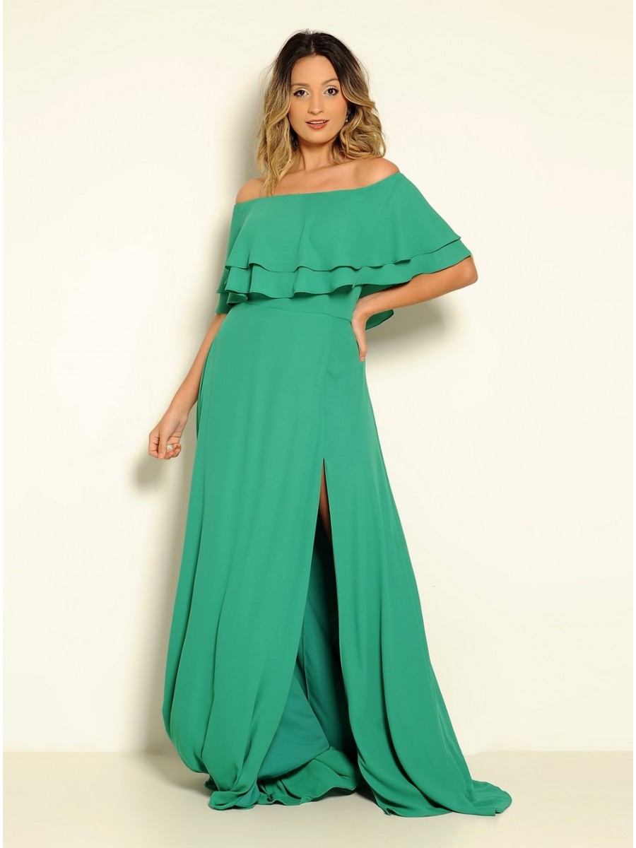 VESTIDO LONGO OMBRO A OMBRO CÓDIGO 1220