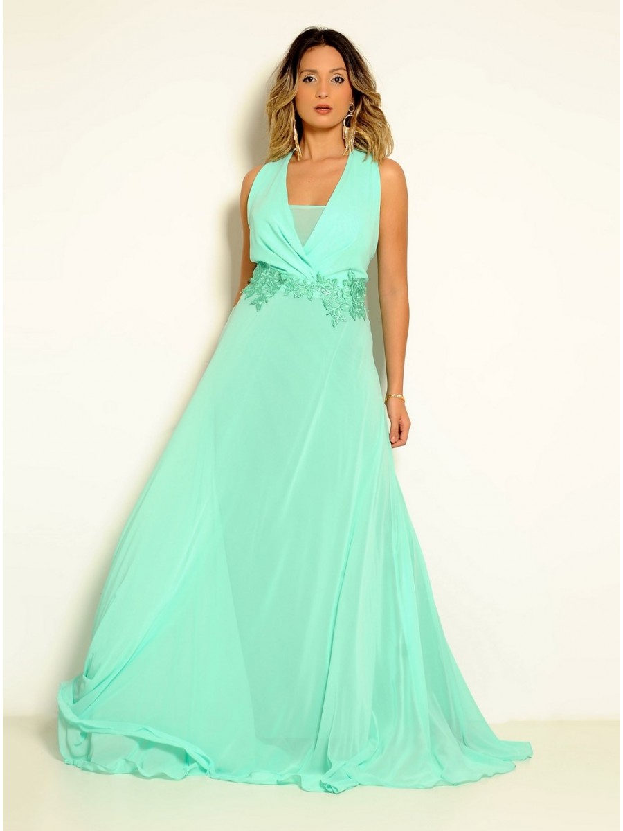 VESTIDO LONGO FLUIDO CÓDIGO 16/17 