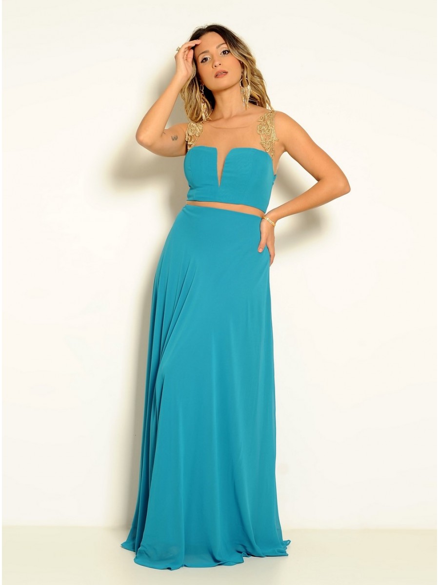 VESTIDO LONGO Tule CÓDIGO 03/14