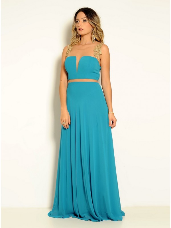 VESTIDO LONGO Tule CÓDIGO 03/14