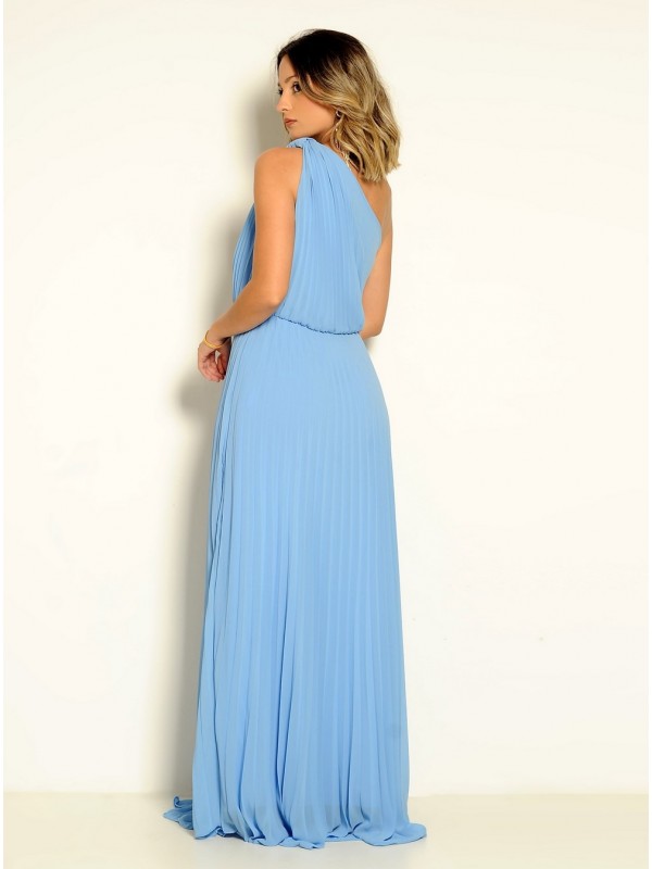 VESTIDO LONGO PLISSADO CÓDIGO 024 