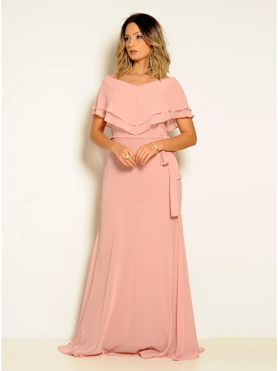 VESTIDO LONGO FLUIDO CÓDIGO 05