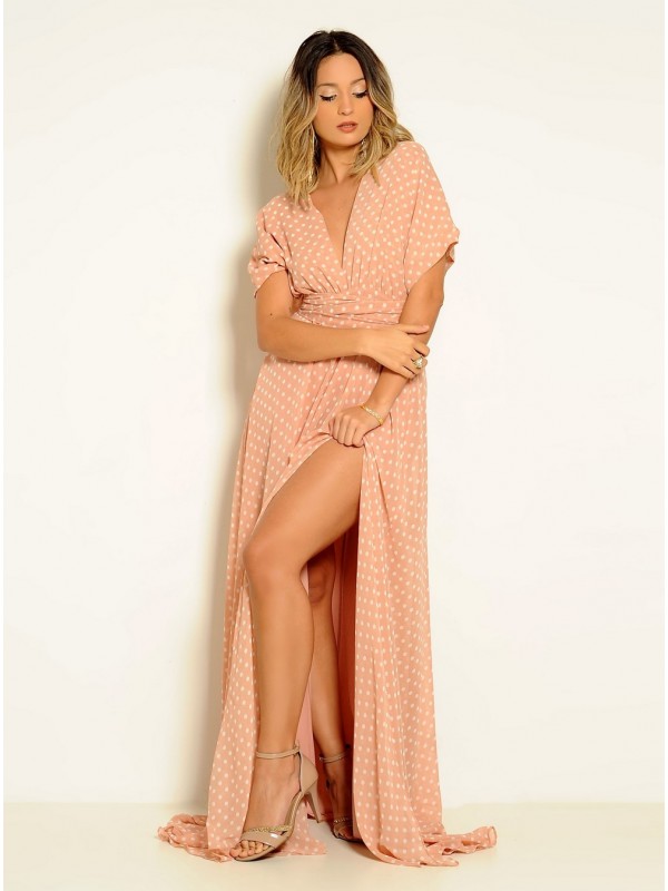 VESTIDO LONGO MULTIFORMA POA ROSE CÓDIGO 015 