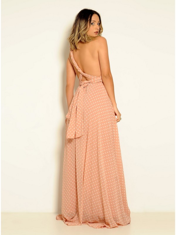 VESTIDO LONGO MULTIFORMA POA ROSE CÓDIGO 015 