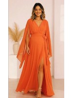 VESTIDO LONGO GESTANTE  MANGA CAPA CÓDIGO 028  